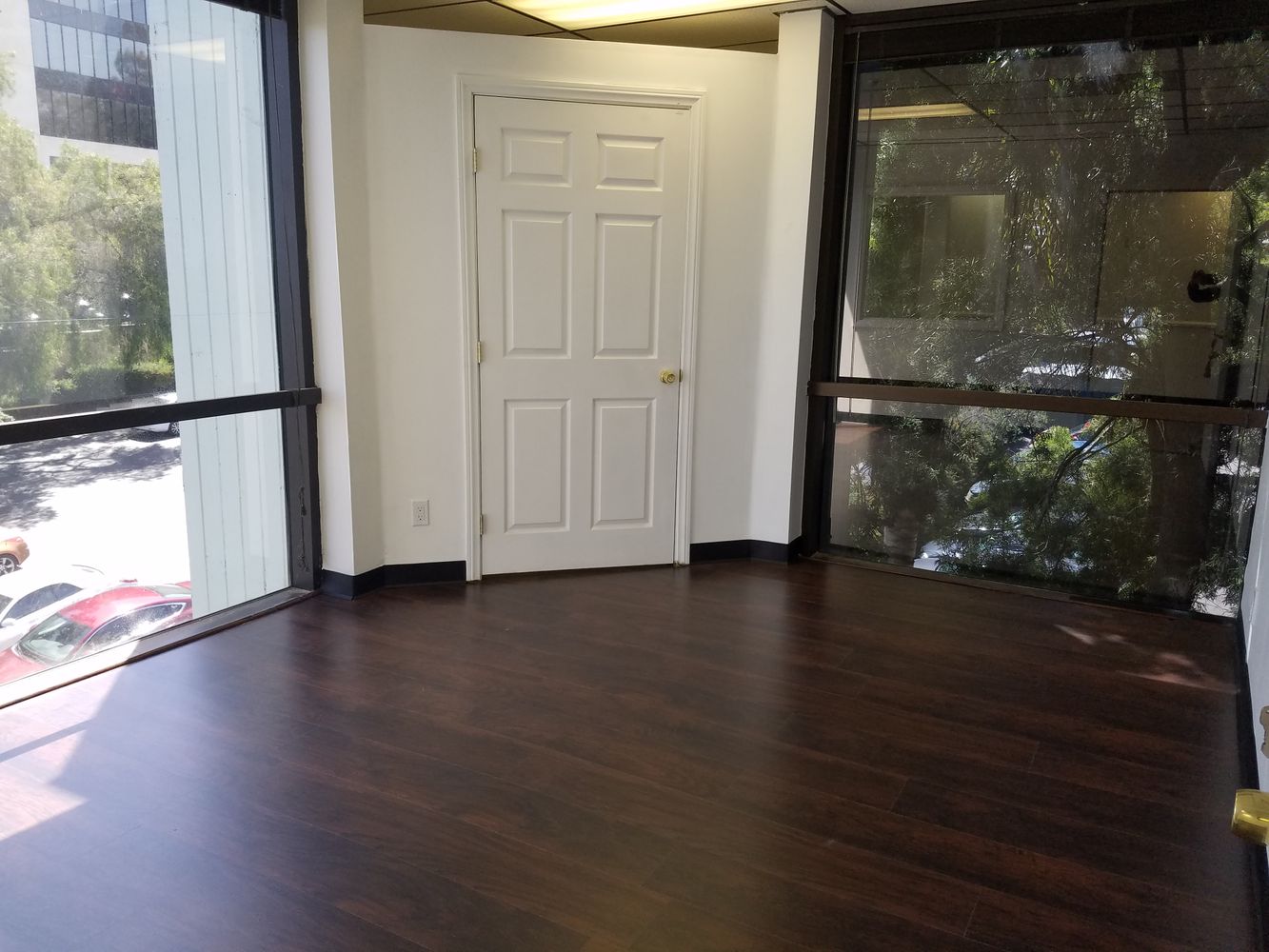 RECEPTION, TWO PRIVATE OFFICES AND OPEN SPACE. NICE LAYOUT. CORNER SUITE.